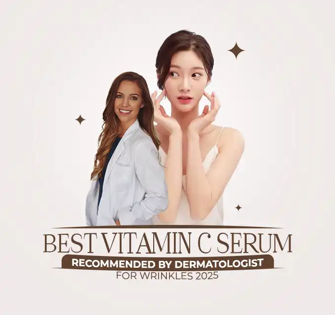 Vitamin C serum recommended by dermatologist for wrinkles