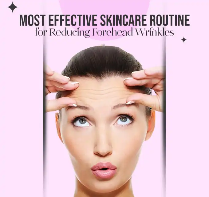 Serum for reducing forehead wrinkles