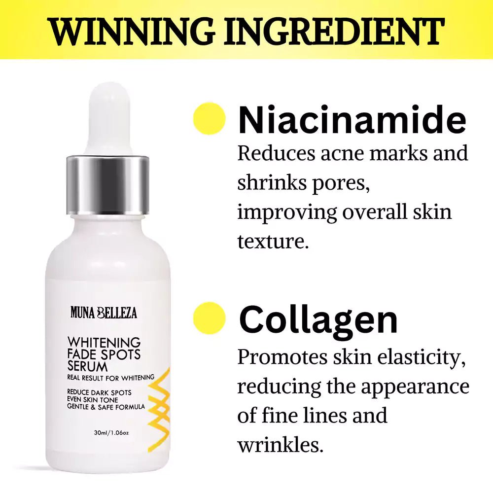 Dark Spot Correcting Serum With Niacinamide - Dark Spots Fade Serum - munabelleza