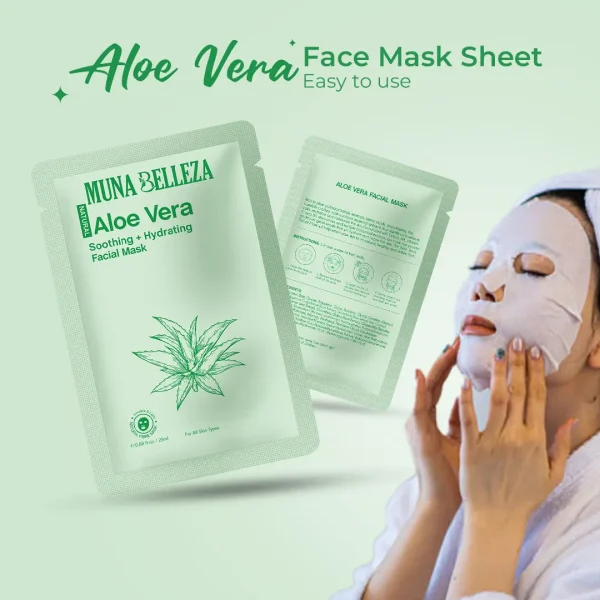 Aloe Vera Soothing & Hydrating Mask Sheet - Image 4