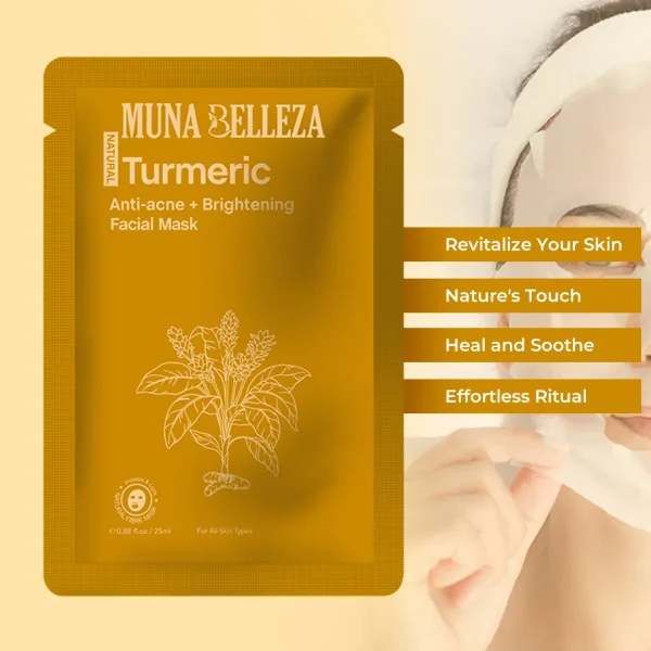Turmeric & Niacinamide Facial Mask Sheet - Image 4