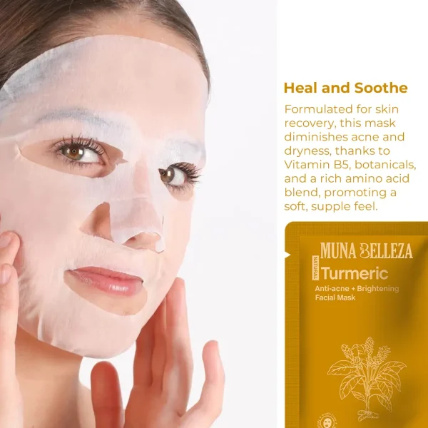 Turmeric & Niacinamide Facial Mask Sheet - Image 5