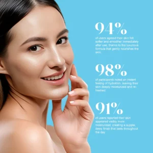 Smiling model displaying 98% instant hydration results — best face wash for glowing skin, best face wash for women, and hydrating face wash for men
