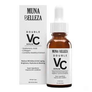 Muna Belleza Double VC Serum 30ml bottle with box