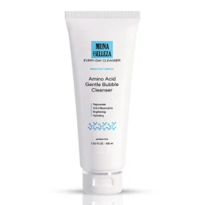 Muna Belleza Amino Acid Gentle Bubble Cleanser 100ml tube — a gentle face cleanser, gentle cleanser, and gentle face wash for daily facial cleansing