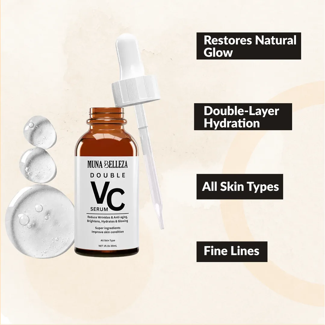 Double VC Serum benefits – natural glow, hydration and fine lines